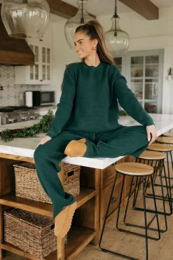 Dongguan Huoyoung Apparel Co Piper Sweater-Emerald Green Discount