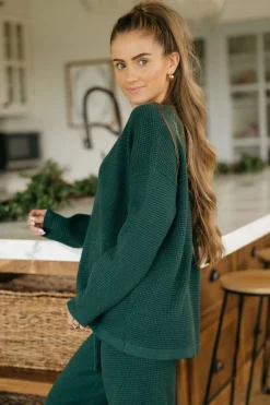 Dongguan Huoyoung Apparel Co Piper Sweater-Emerald Green Discount