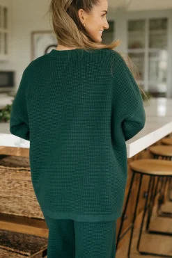 Dongguan Huoyoung Apparel Co Piper Sweater-Emerald Green Discount