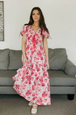 Listicle Poppy Dress- Pink Online