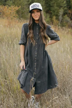 Polagram Ralphie Dress- Black Fashion