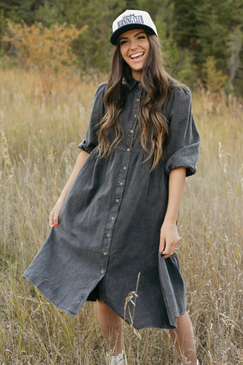Polagram Ralphie Dress- Black Fashion