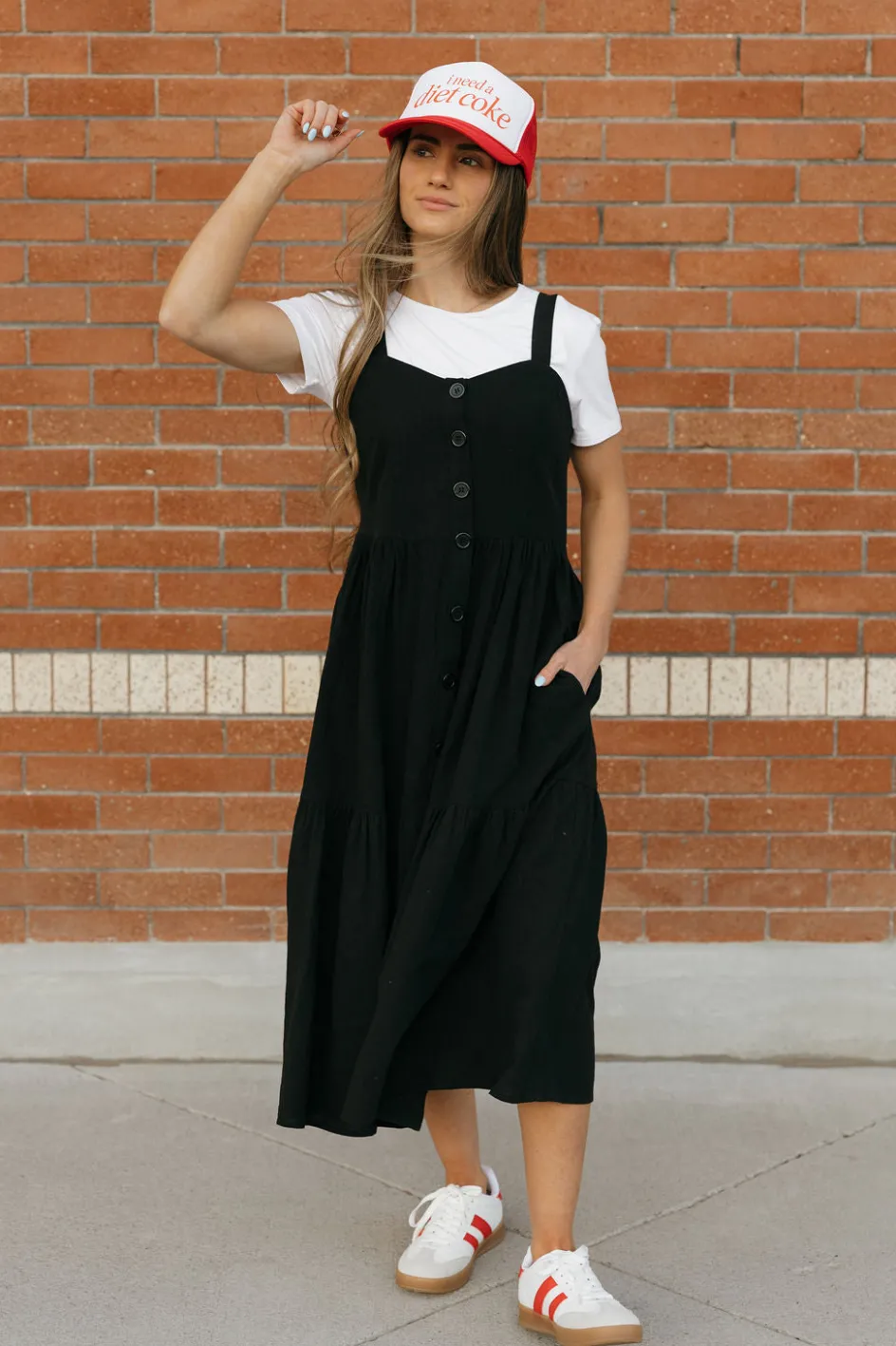 Polagram Reggie Dress- Black Hot