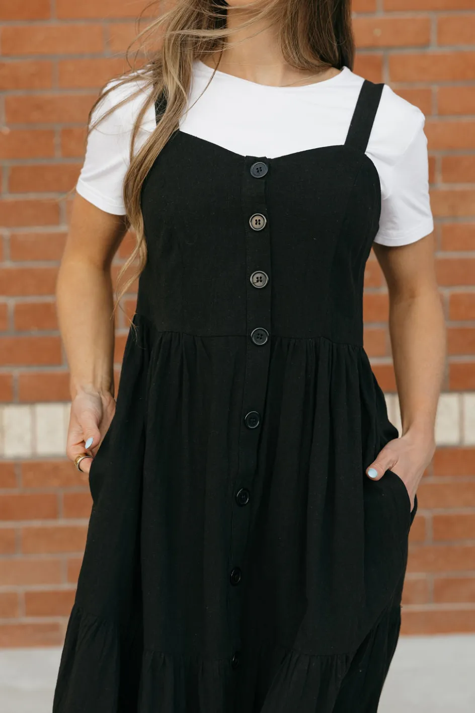 Polagram Reggie Dress- Black Hot