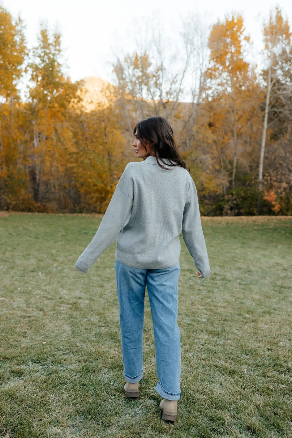 Dongguan Huoyoung Apparel Co Robin Sweater- Grey Fashion