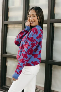 &Merci Ronnie Sweater-/Scarlet Blue Discount