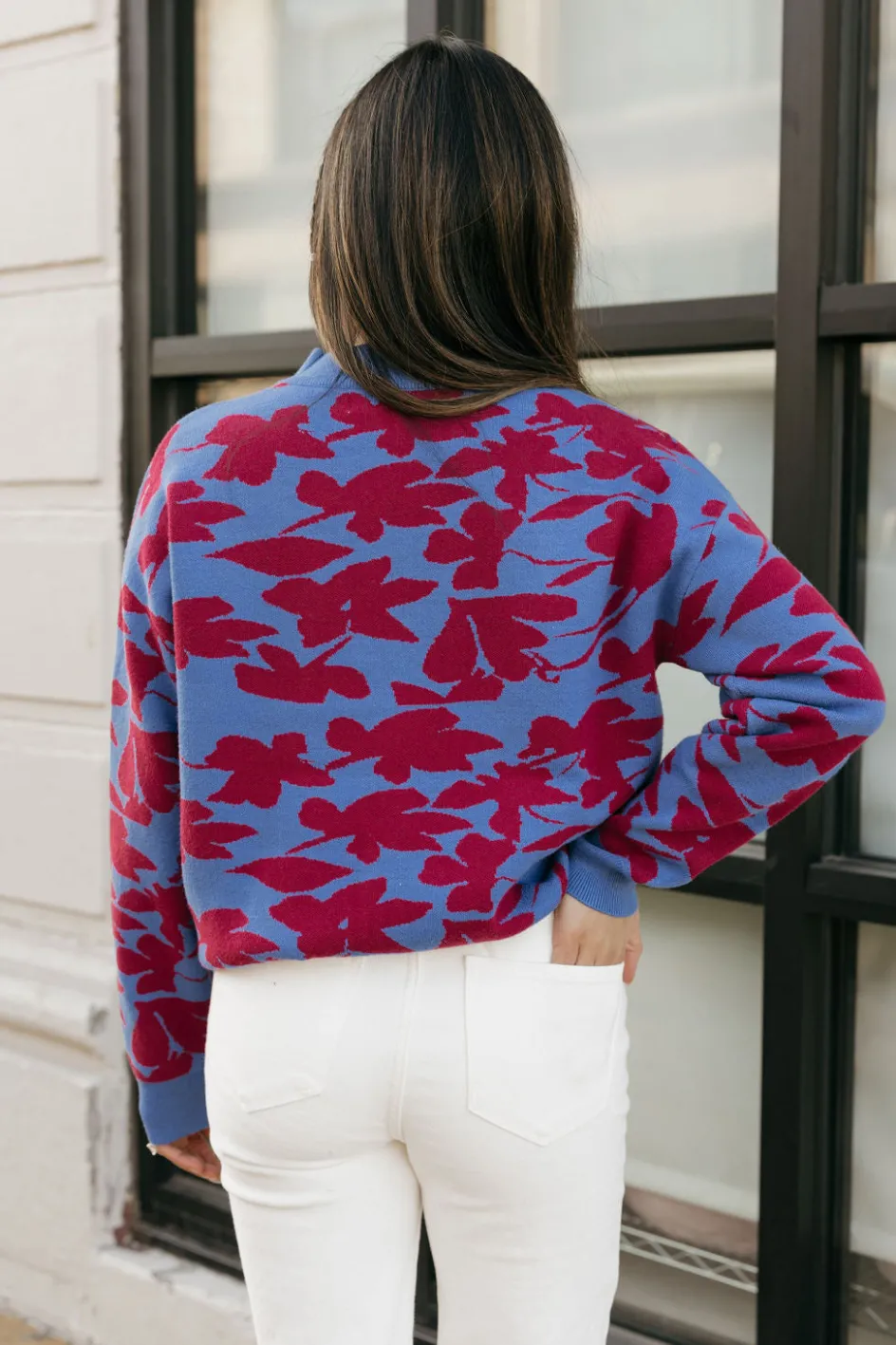&Merci Ronnie Sweater-/Scarlet Blue Discount