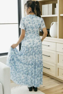 Dongguan Huoyoung Apparel Co Rose Garden Dress- Floral Blue Online