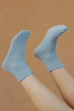 Faire Ruffle Socks-Blue Outlet