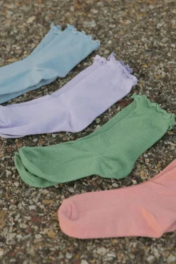 Faire Ruffle Socks-Blue Outlet