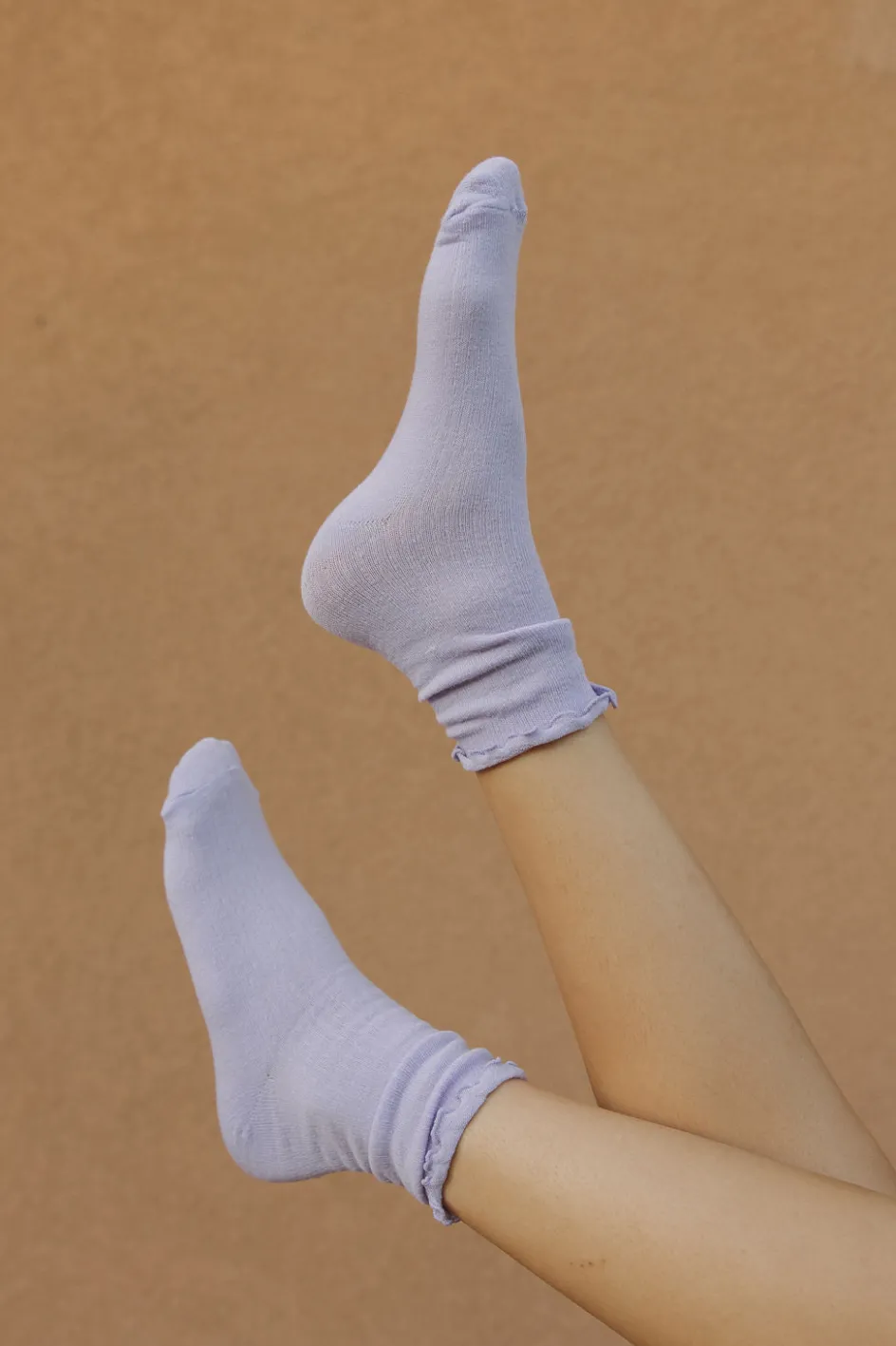 Faire Ruffle Socks-Lilac Outlet