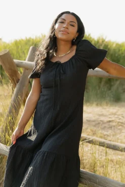 Polagram Savanna Dress-Black Clearance