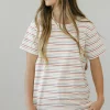 Tea N Rose Sawyer Tee-Ivory Multi Neutral Online