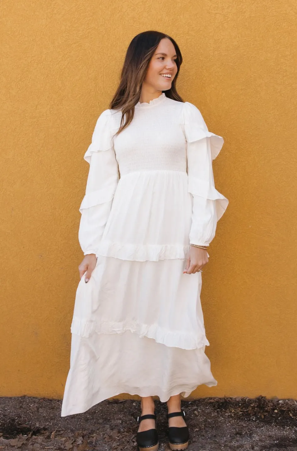 Polagram Scarlett Dress-White Outlet