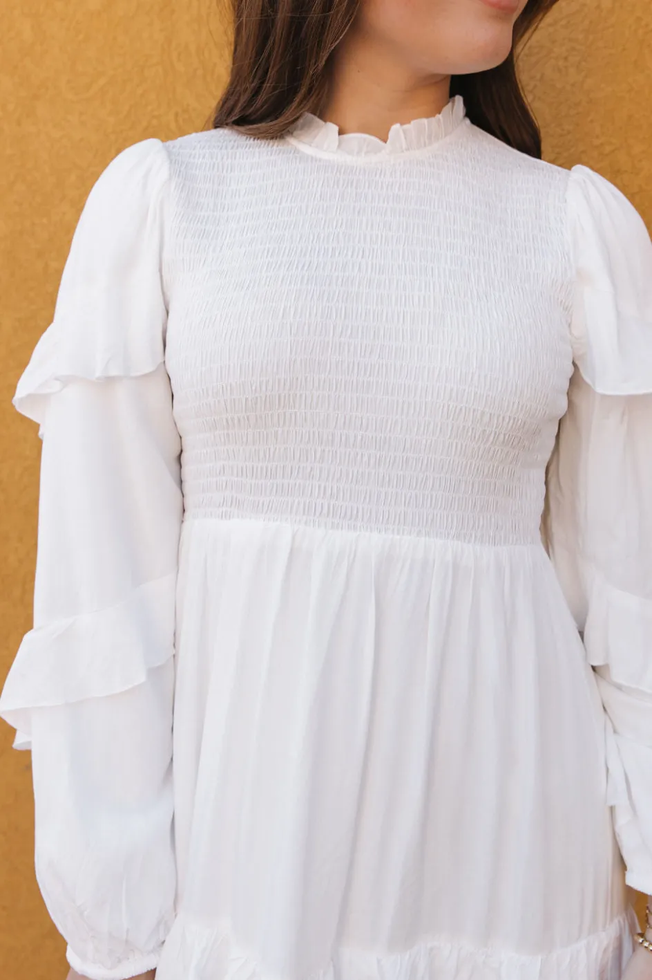 Polagram Scarlett Dress-White Outlet