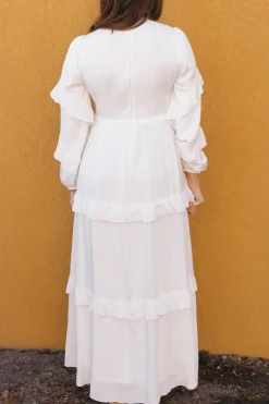 Polagram Scarlett Dress-White Outlet