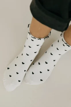 Ali Express Secret Admirer Socks- Ivory/Black Discount