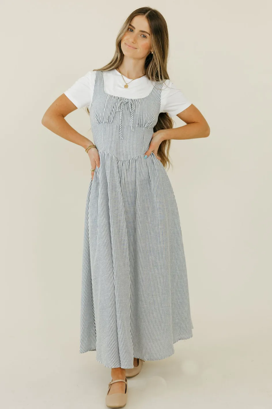 Blu Pepper Sicily Dress- Blue Clearance