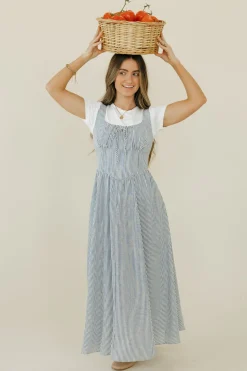 Blu Pepper Sicily Dress- Blue Clearance
