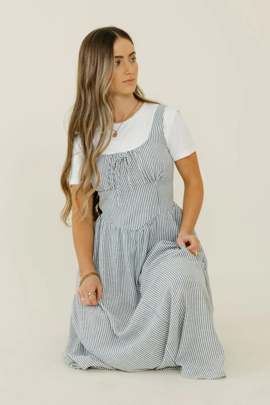 Blu Pepper Sicily Dress- Blue Clearance