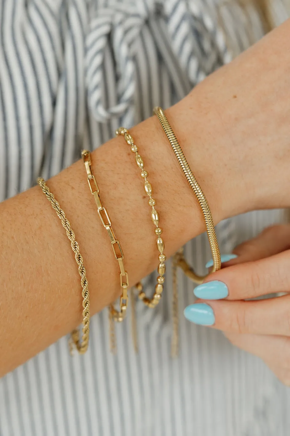 Ali Express Siena Bracelet Set- Gold New