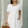 Dongguan Huoyoung Apparel Co Smitten Dress- White Discount