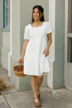 Dongguan Huoyoung Apparel Co Smitten Dress- White Discount