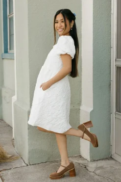 Dongguan Huoyoung Apparel Co Smitten Dress- White Discount