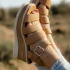 Sorel Joanie III Ankle Strap Sandals-Honest Beige Online
