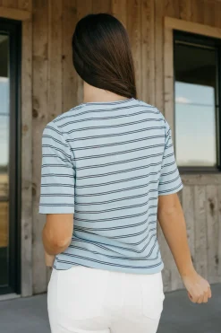 Dongguan Huoyoung Apparel Co Stanley Tee- Stripe Blue Online