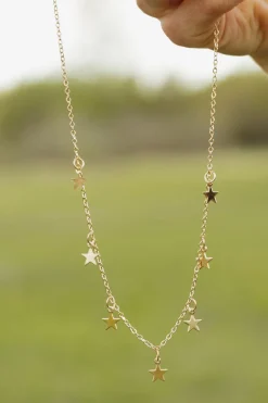 Ali Express Starry Night Necklace- Gold Clearance