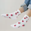 Ali Express Strawberry Socks- Ivory Clearance