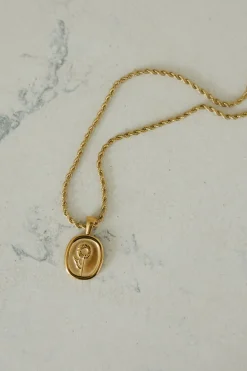 Ali Express Sweet Sunflower Necklace- Gold Fashion