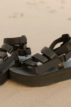 Teva Flatform Mevia Sandals-Black Discount