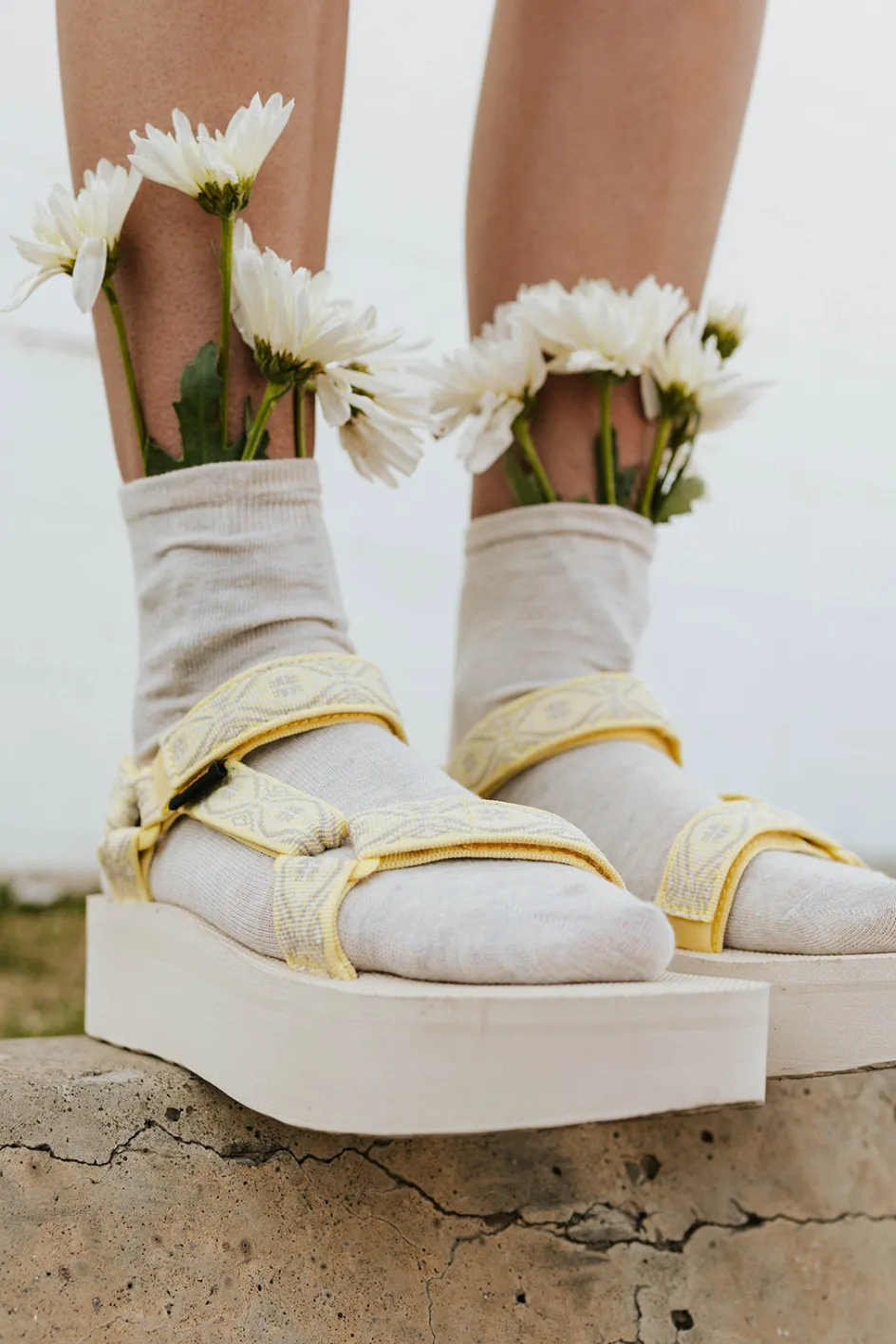 Teva Flatform Sandals-Silver Cloud Multi Best