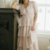 Polagram Tillie Dress-Blush Multi Pink Best