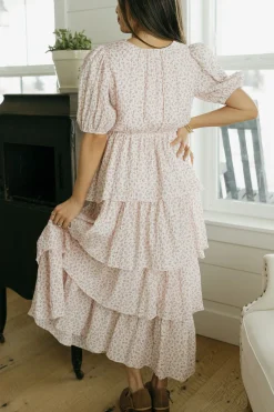 Polagram Tillie Dress-Blush Multi Pink Best