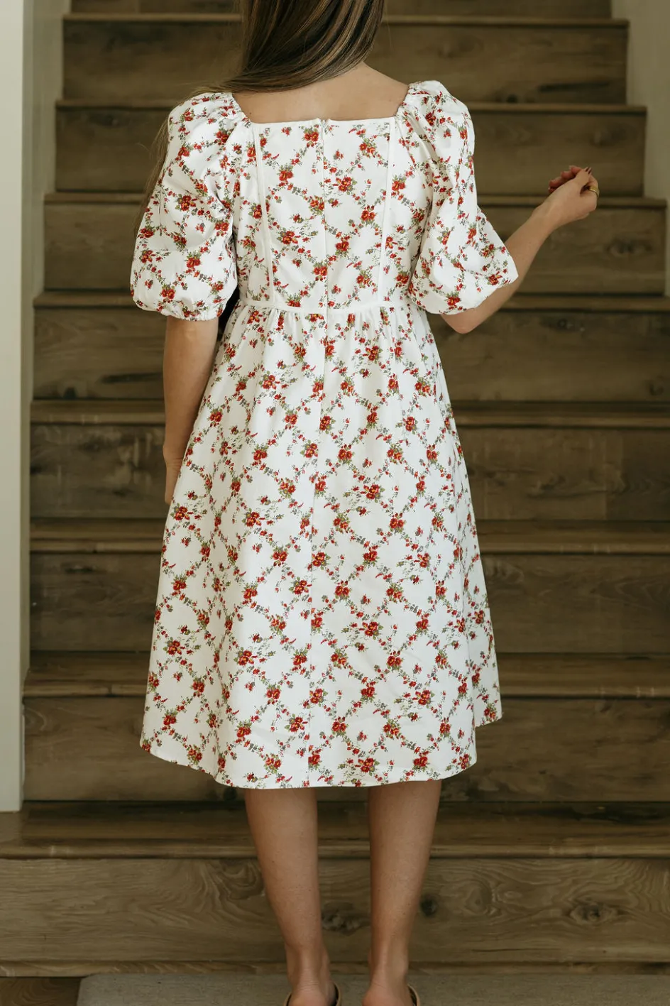 Polagram Tinsley Dress-Ivory Multi White Hot