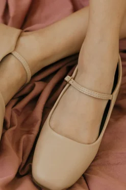 Rad Fashion Truth Mary Jane Flats-Nude Sale