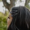 Ali Express Two Pack Matte Hair Clips-Charcoal Sale