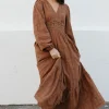 In Loom Vienna Dress-Umber Brown Sale