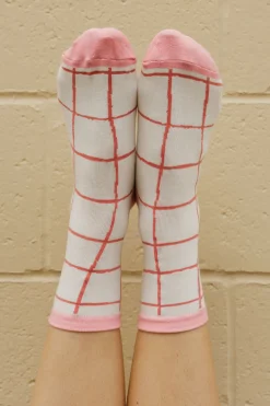 Ali Express Wendi Socks- Pink Hot