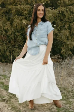 Blu Pepper Wilder Top-Denim Blue New