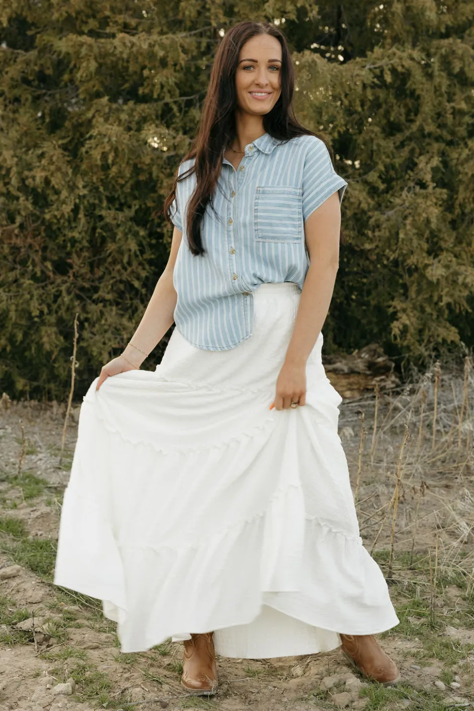 Blu Pepper Wilder Top-Denim Blue New